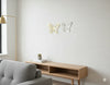 Luxury Gold & Silver Butterfly Mirror Wall Art