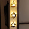 Leaf Shape LED Candle Wall Decor – 3 Piece Set